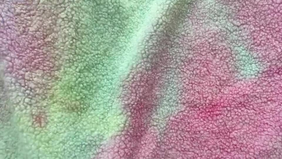 Lamb Velvet Plush Fabric: Rainbow Upholstery, Cosplay, Costume - 56" Wide