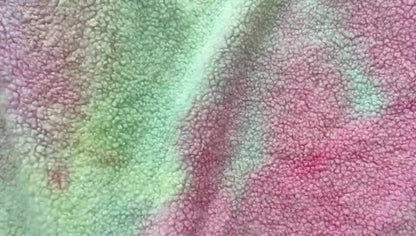 Lamb Velvet Plush Fabric: Rainbow Upholstery, Cosplay, Costume - 56" Wide