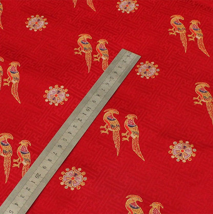 Queen Zhai Bird Brocade Fabric: 57"W Chinese Damask