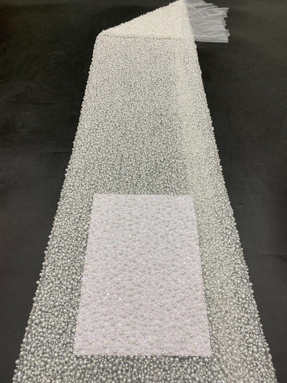 Beaded French Lace Fabric ��� Bridal Wedding Dre" Wide