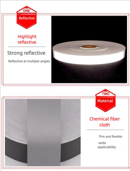 Reflective Silver Luminous Fabric: High Visibility Safety Material