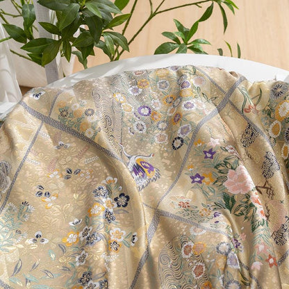 Nishijin Weaving Fabric: Japanese Style Silk Rayon Blend - 59"W - Poppylollipop