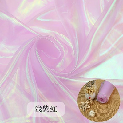 Iridescent Symphony Organza Fabric: Shimmering Crush Fabric, 59" Wide, Costume & Decor