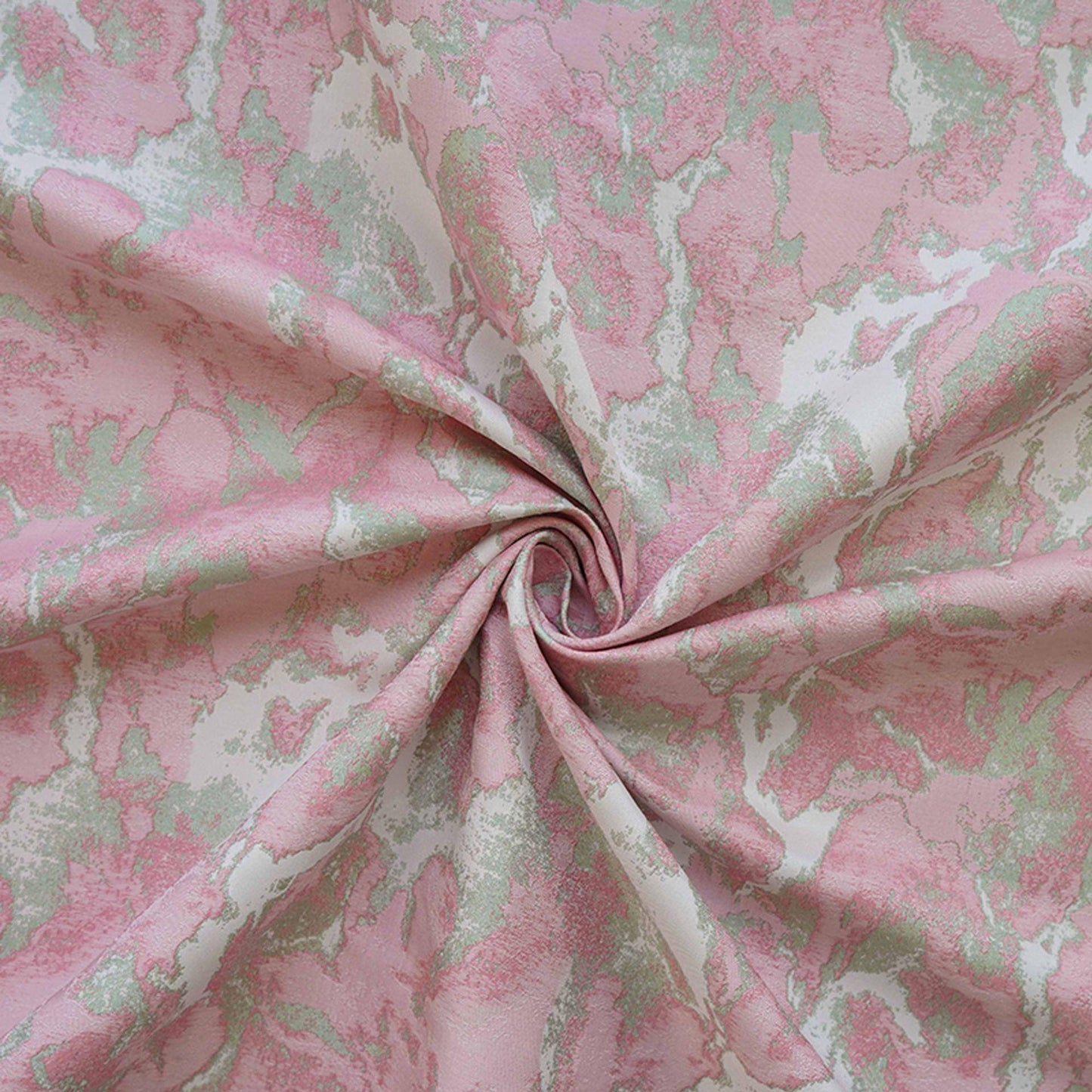Pink Floral Jacquard Fabric: Retro Style Upholstery & Sewing, 60" Wide