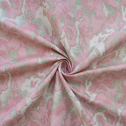 Pink Floral Jacquard Fabric: Retro Style Upholstery & Sewing, 60" Wide