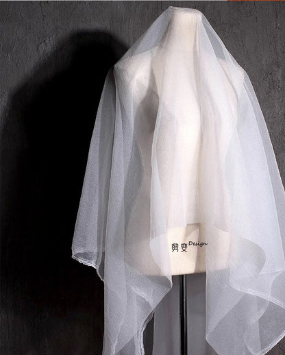 Tissu en maille blanche transparente, polyester doux au toucher, 150 cm de large, vendu au mètre