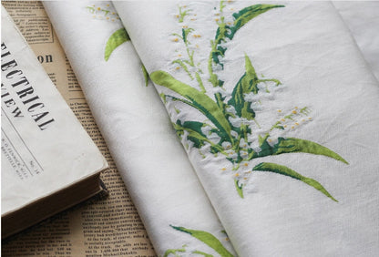 Bell Orchid Jacquard Fabric: Floral Dress/Upholstery Fabric (By The Meter)