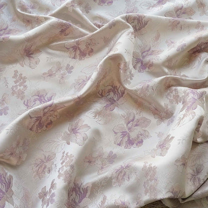 Floral Brocade Rayon Fabric: Chinese Cheongsam Sewing Material