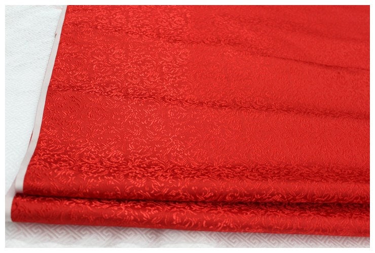 Metallic Paisley Brocade Fabric: Chinese Jacquard, 29" Wide