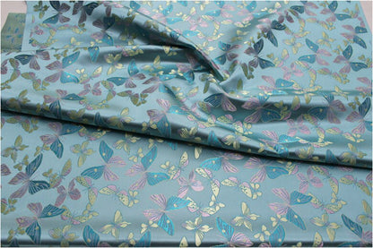 Butterfly Brocade Fabric: Silk Rayon Jacquard, Home Decor Cloth