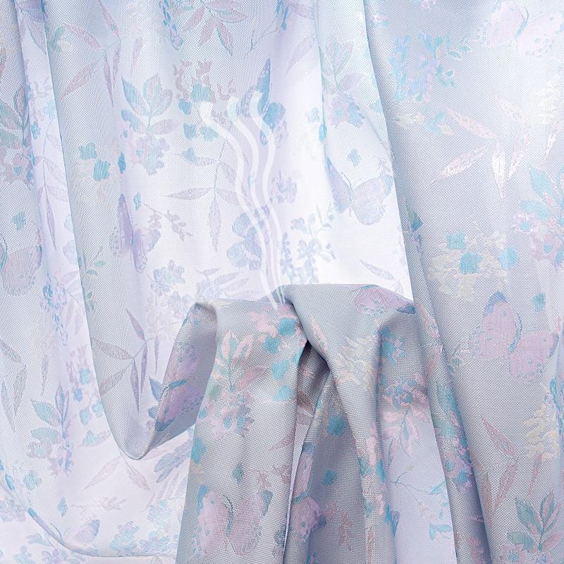 Butterfly Baoxiang Silk Brocade Fabric: 59" Wide, Costume, Upholstery