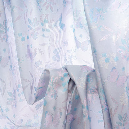 Butterfly Baoxiang Silk Brocade Fabric: 59" Wide, Costume, Upholstery
