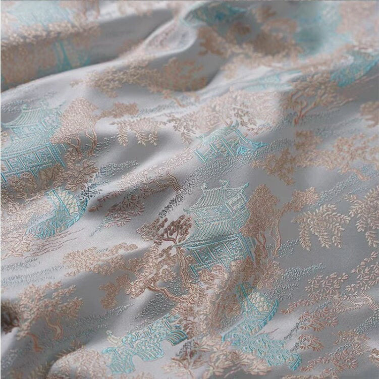 Brocart de soie chinois ancien : 150 cm de large, pour l’ameublement et la couture, vendu au mètre