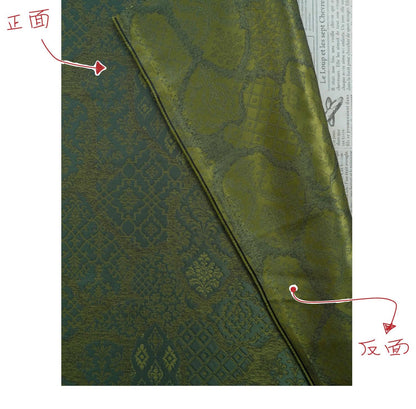 Green Vine Scroll Jacquard Decorative Fabric ��� Home Decor, Upholstery, Bags, Craf"Wide