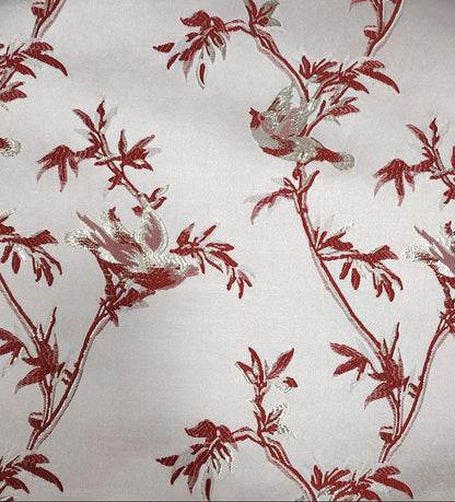 Tissu jacquard à motif d'oiseaux et de fils d'or : matériau d'ameublement de 150 cm de large