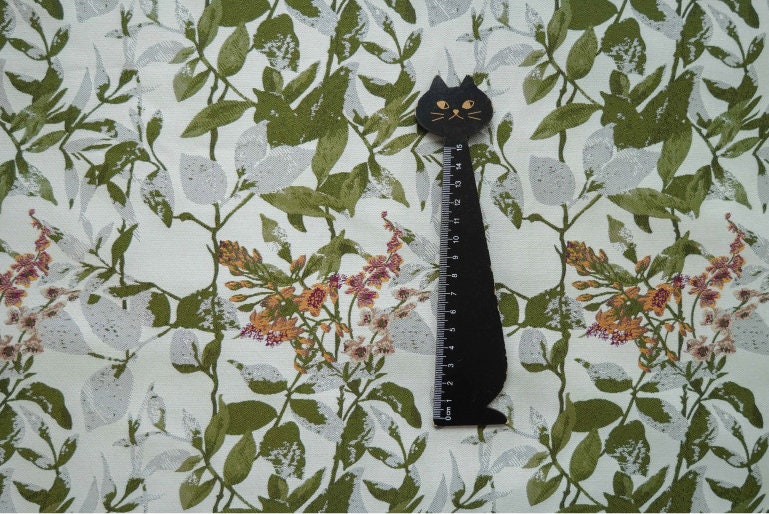 Reversible Jacquard Fabric: Japanese Floral Embossed Weave (59"W)