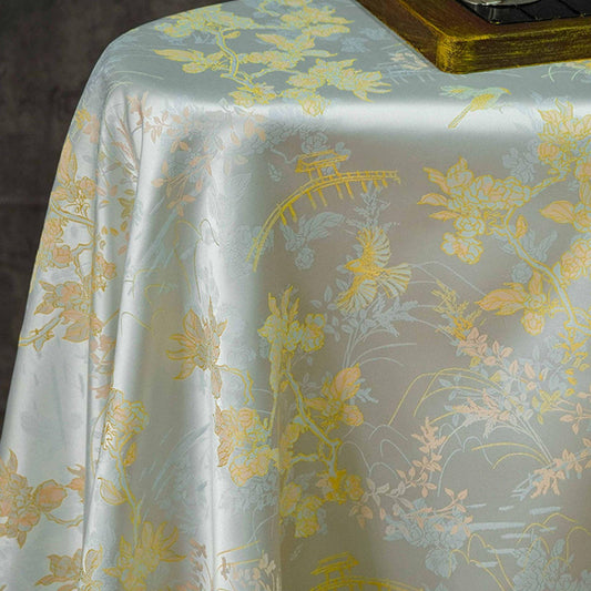 Tissu jacquard à motifs de peintures chinoises anciennes : matériau de couture pour ameublement de 160 cm de large