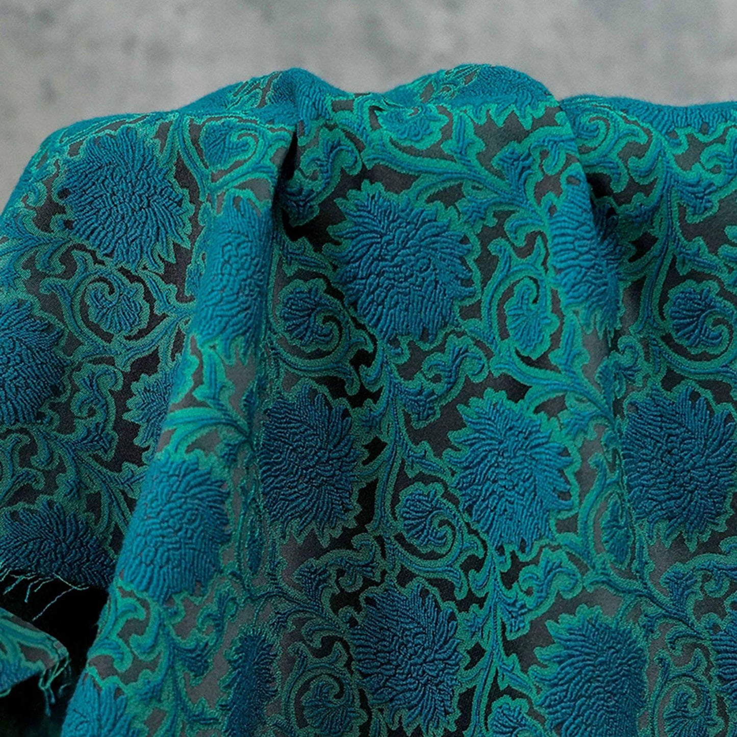 Tissu brocart jacquard gaufré : Tissu pour qipao cheongsam - 140 cm de large