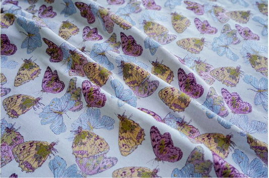 Butterfly Jacquard Woven Fabric: Embossed Upholstery, Costume, Quilting (65"W)