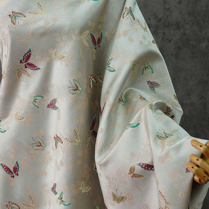 Butterfly Jacquard Brocade Fabric: Japanese Style Damask (By The Meter)