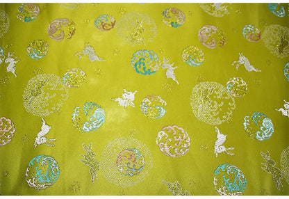 Rabbit Jacquard Silk Brocade Fabric: Costume, Upholstery, Decor - 57�ï
