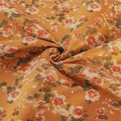 Floral Brocade Fabric: 59"W Pink Phlox Flower Pattern