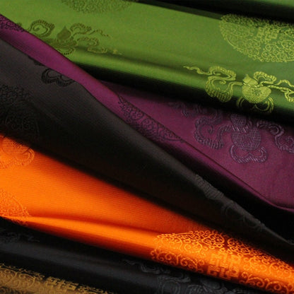 Jacquard Silk Brocade Fabric: Chinese Mongolian Style (29.5" Wide)