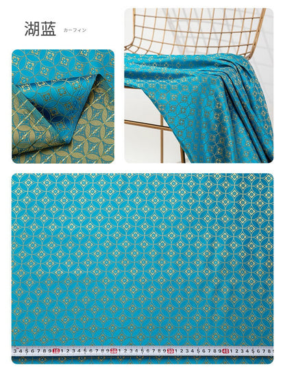 Tissu brocart de soie jacquard : tissu en rayonne de style chinois, largeur 150 cm