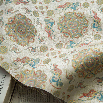 Song Brocade Fabric: Baoxiang Gold Thread Jacquard - Emperor Robe Style