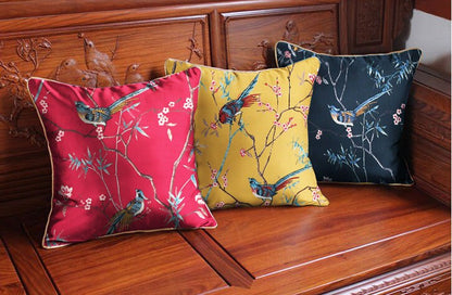 Bird Print Satin Fabric: Soft Polyester, 57" Wide, Apparel & Decor