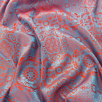 Tissu brocart Thangka de bon augure : Robes tibétaines de 57 pouces de large, sanctuaires