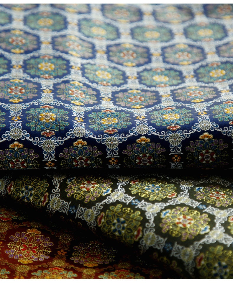 Nishijin Ori Fabric: Japanese Wedding Jacquard Silk Brocade (29.5" Width)