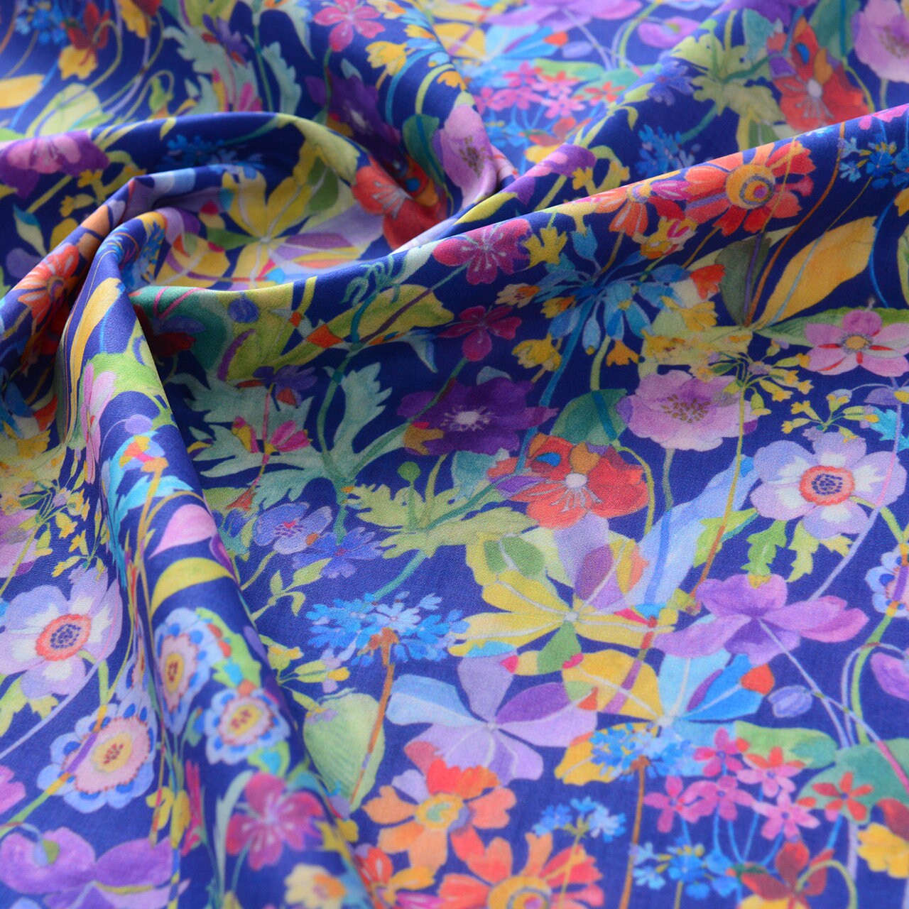 Floral Print Cotton Fabric: Sewing, Dressmaking, Home Decor - 55" Wide