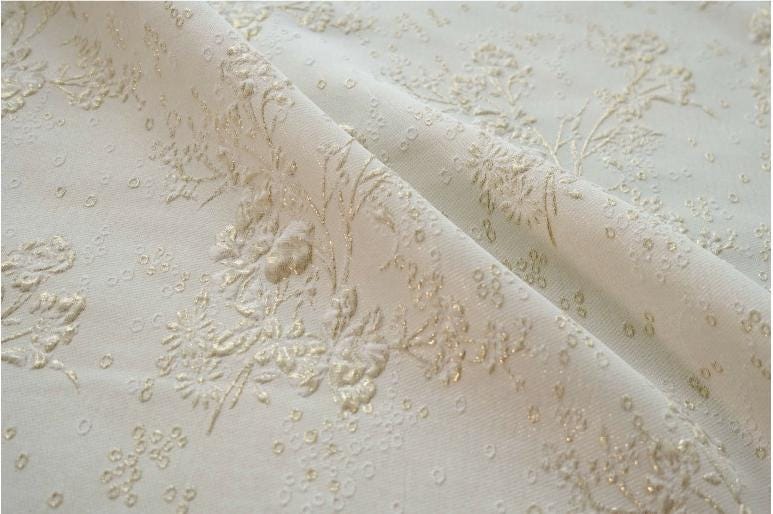 Gold Foil 3D Texture Fabric: Irregular Grain Upholstery Material