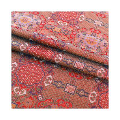 Auspicious Baoxiang Flower Brocade Fabric: Tibetan Robes & Shrines