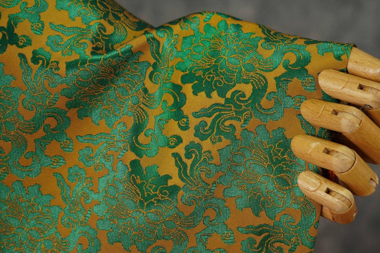 Passionflower Brocade Jacquard Fabric: Rayon Blend for Dressmaking & Crafts