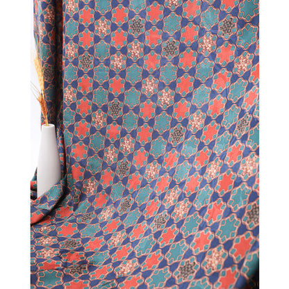 Dunhuang Printed Silk Satin Fabric - 59" Wide
