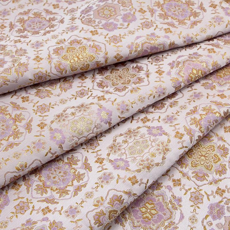 DunHuang Baoxiang Brocade Fabric: 59"W Tibetan Costume, Cheongsam, Upholstery