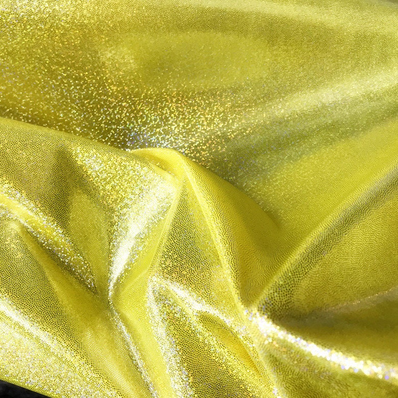 Glitter Mesh Fabric, 4-Way Stretch, Laser Knitted, 59" Wide