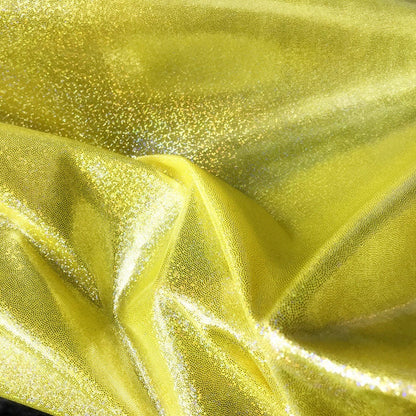 Glitter Mesh Fabric, 4-Way Stretch, Laser Knitted, 59" Wide