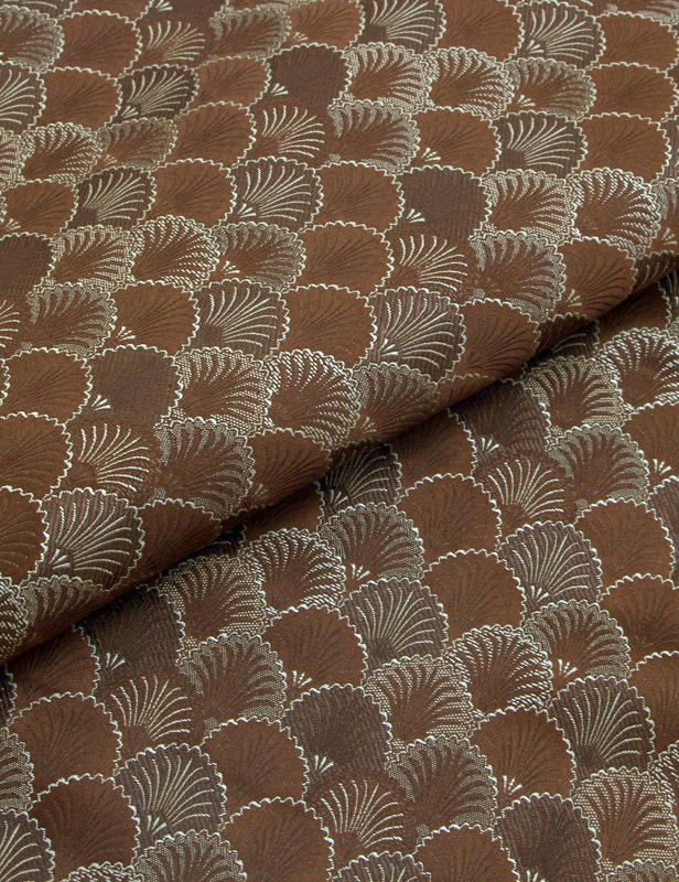 Japanese Fan Fabric: Silk Rayon Jacquard Brocade (29.5" Width)