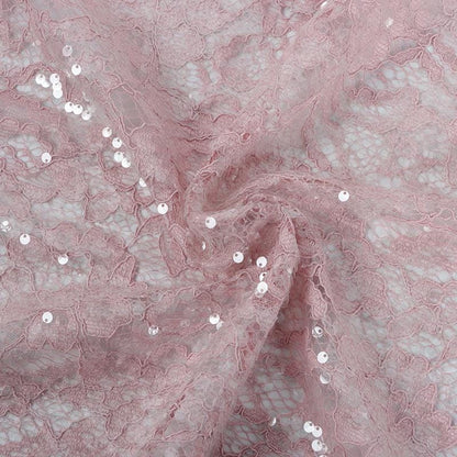 Tissu en dentelle brodée à paillettes 48 pouces : Mariage, Costume, Loisirs créatifs