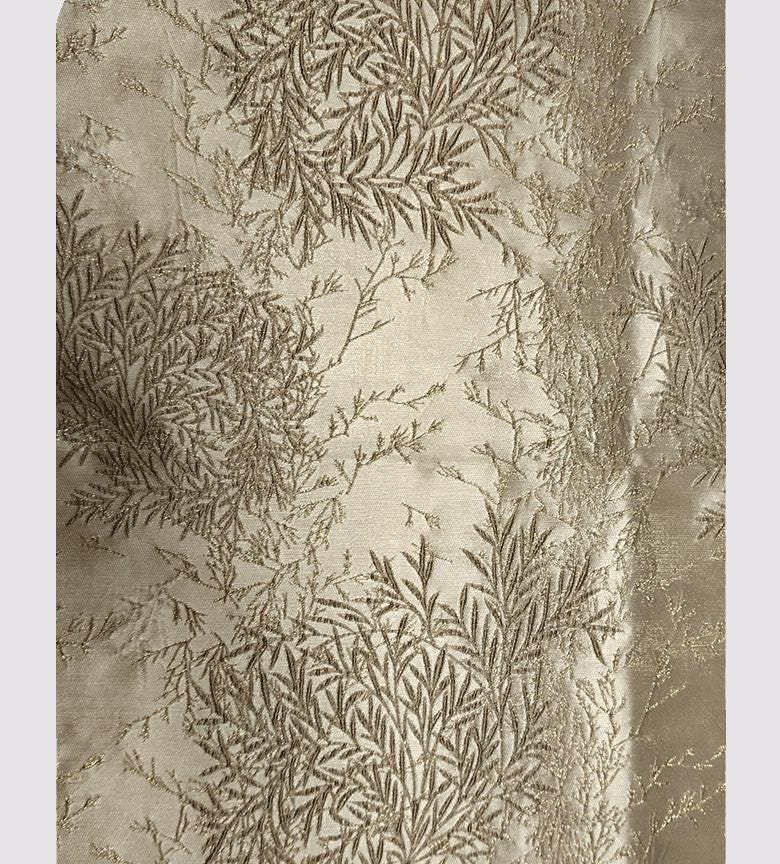 Gold Bamboo Jacquard Fabric: 59" Wide Upholstery & Costume