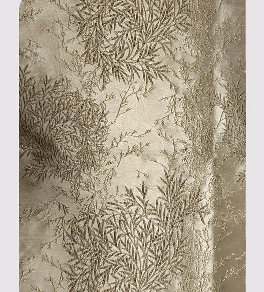Tissu jacquard bambou doré : largeur 150 cm (59 po) – Ameublement et costumes