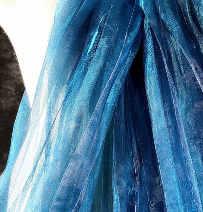 Mermaid Water Reflective Organza Fabric: 57" Wide Stiff Texture