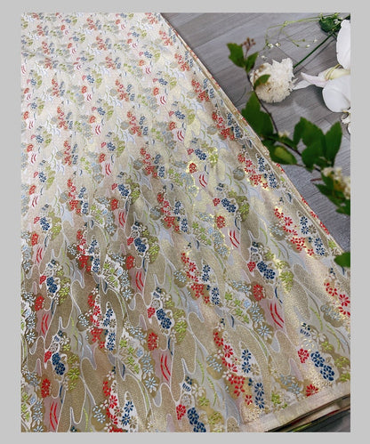 Nishijin Ori Silk Brocade Fabric: Japanese Kimono Gown Jacquard (29.5"/59"W)