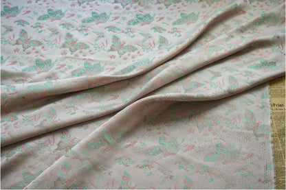 Butterfly Brocade Satin Fabric: 60" Wide Chinese Style Sewing Material