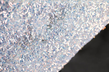 Hand-stitched Sequin Mesh Fabric, Symphony Glitter, Prom Dress, Doll Making
