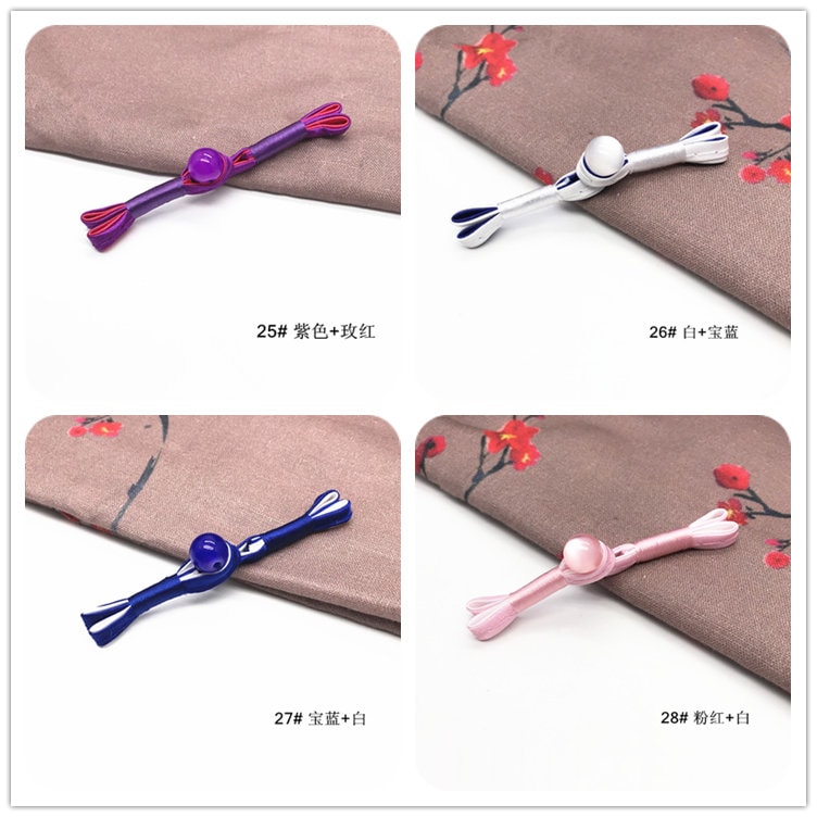 Handmade Satin Cheongsam Buttons: Retro Ethnic Style Closure Knots