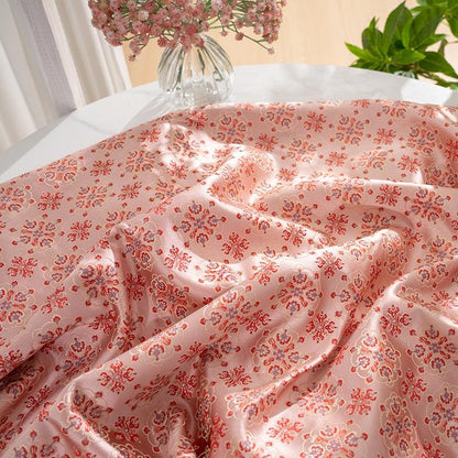 Jacquard Tibetan Brocade Fabric: High-Density Hanfu Vest Material